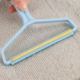 Portable Manual Hair Removal Carpet Wool Coat Clothes Shaver Dark Blue