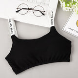 Cross Border Letter Shoulder Strap With Back Buckle - Black - Shop N Save