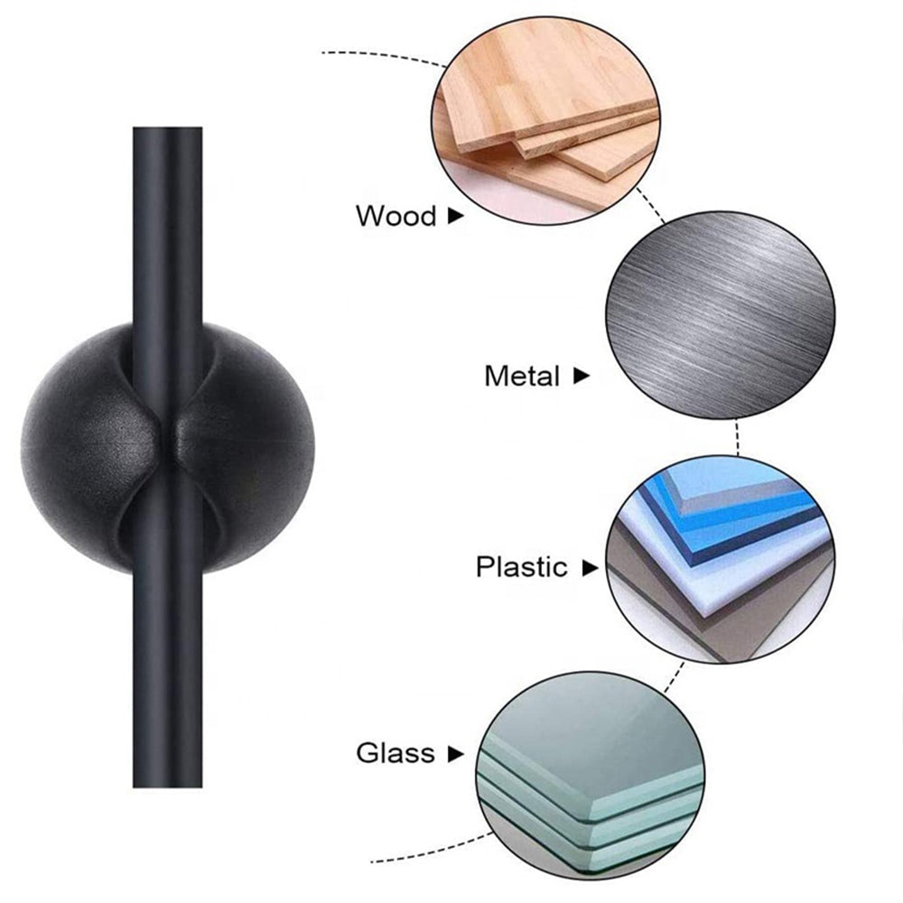 Set Of 10pcs Cable Organizer Management Strong Adhesive Silicone