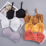 Woman Seamless Bras Vest Thread Beautiful Back - Peach - Shop N Save