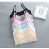 Girls Bra Straps Pure Cotton Vests - Peach - Shop N Save
