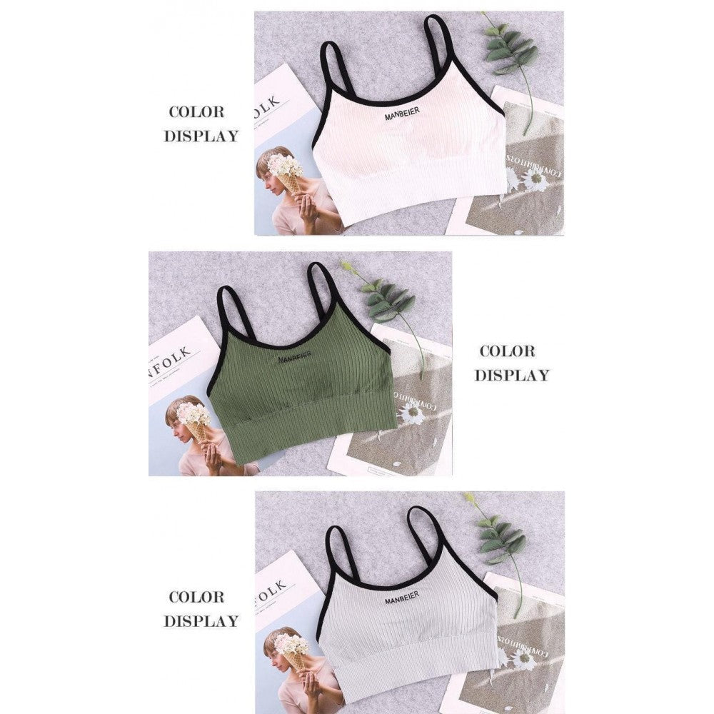 OLOEY Bra For Women Gym Crop Top - White - Shop N Save