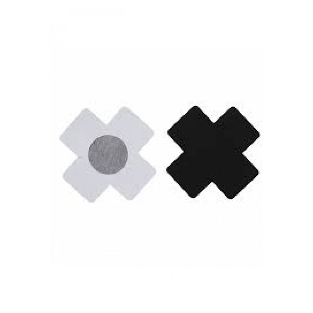 Cross Border Spot Black Ultra Thin Unisex Nipple Stickers Cover Cross Black - Shop N Save