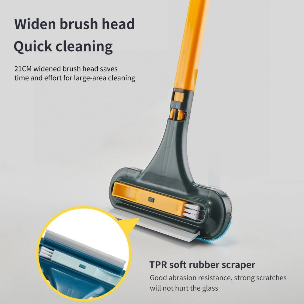 Window Screen Cleaner 2 In 1 Multifunction Glass Cleaning - Dark Green