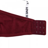 Seamless Bras Detachable Padded Sling Cotton - Wine Red - Shop N Save