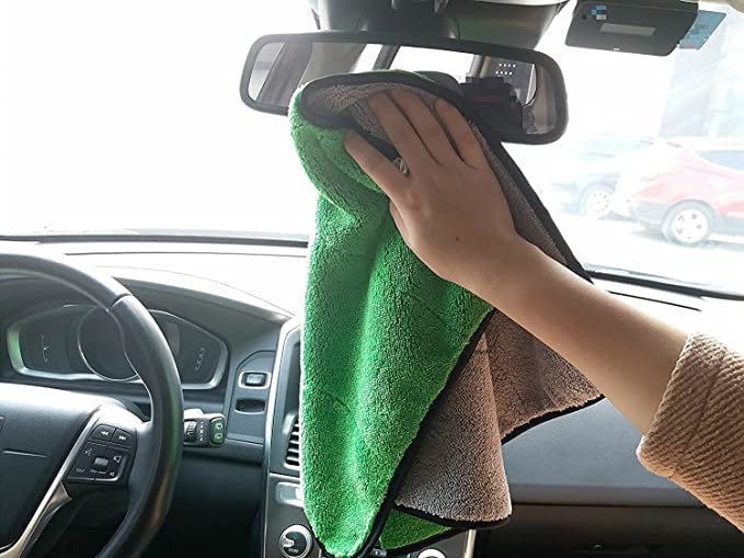 Heavy Microfiber Car Cloth: Double-Sided, Lint-Free, 800 GSM - Shop N Save