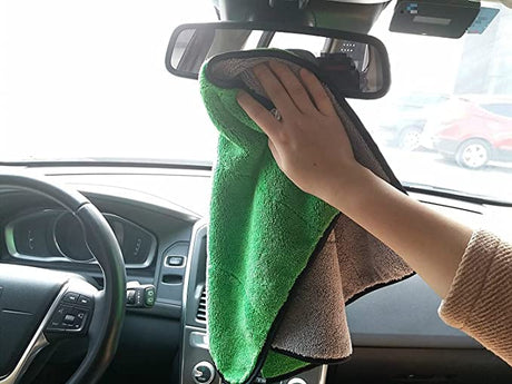 Heavy Microfiber Car Cloth: Double-Sided, Lint-Free, 800 GSM - Shop N Save