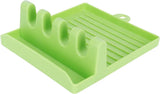 Green Kitchen Organizer: Wall-Mount Rack for Utensils, Lids - Shop N Save