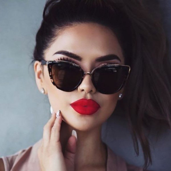Ladies Leopard Fashion Sunglasses - Brown Leopard - Shop N Save