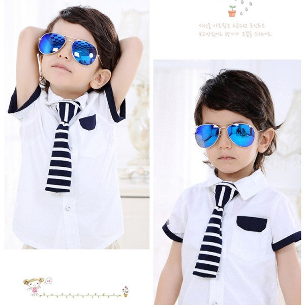 Childrens Fashion Sun Protection Sunglasses - Silver - Shop N Save