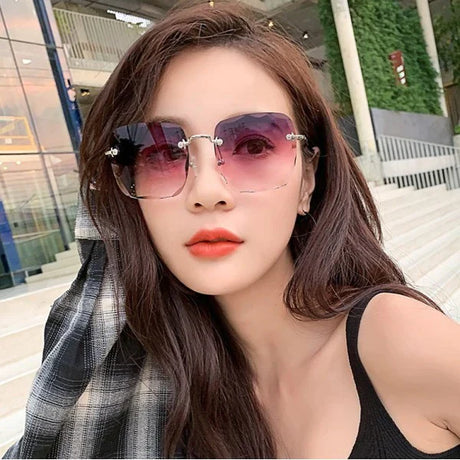 Girls Fashion Suqare Gradient Sunglasses - Pink - Shop N Save