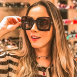 Ladies Retro Wild Gradient Sunglasses - Leopard - Shop N Save