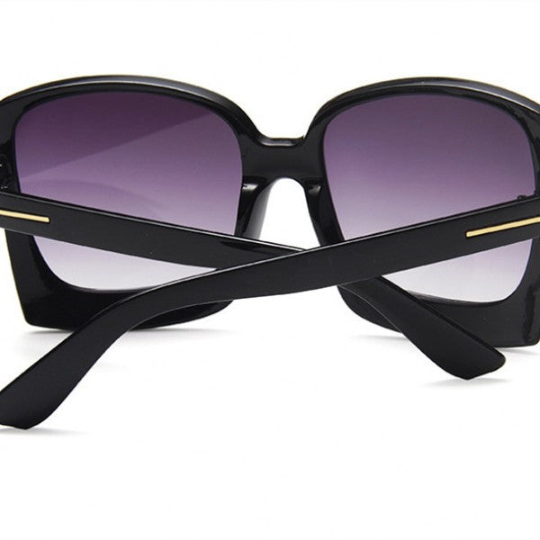 Ladies Retro Wild Gradient Sunglasses - Black - Shop N Save