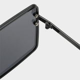 Woman Metal Frame Wild Sunglasses - Dark Gray - Shop N Save