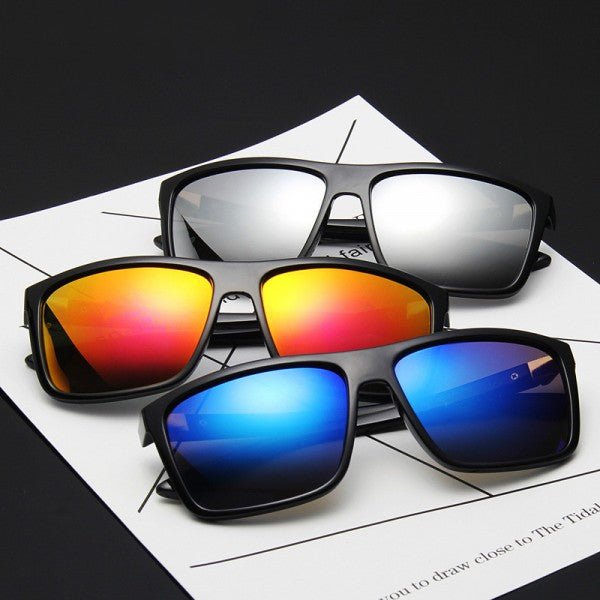 Mens Fashion Simple Sunglasses - Black Blue - Shop N Save