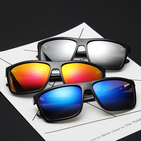 Mens Fashion Simple Sunglasses - Black Blue - Shop N Save