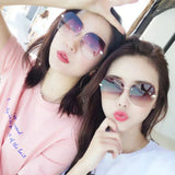 Ladies Fashion Simple Gradient Sunglasses - Light Brown - Shop N Save