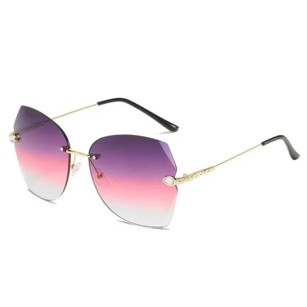 Ladies Fashion Simple Gradient Sunglasses - Light Brown - Shop N Save