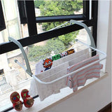 Foldable Clothes Towels Drying Rack Hanger - White