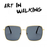 Girls Fashion Gold Frame Sunglasses - Dark Gray - Shop N Save