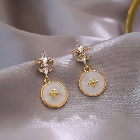 2023 Metal Round Studs: Classic Women's Earrings, Timeless Style - Shop N Save