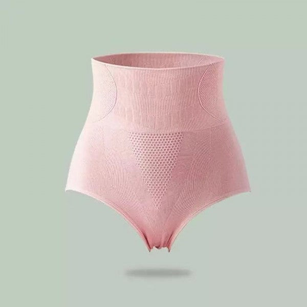 Women High Waisted Cotton Underwear - Gray
