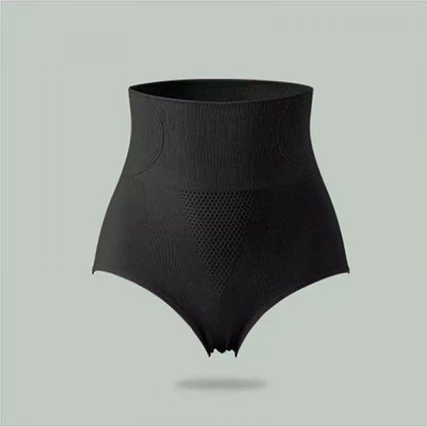 Women High Waisted Cotton Underwear - Gray