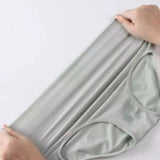 Women High Waisted Cotton Underwear - Green
