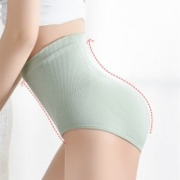 Women High Waisted Cotton Underwear - Skin