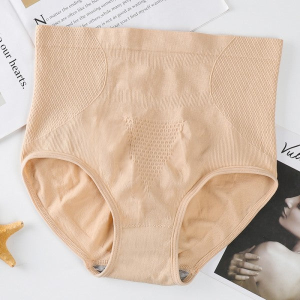 Women High Waisted Cotton Underwear - Pink