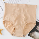 Women High Waisted Cotton Underwear - Skin