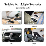 Set Of 10pcs Cable Organizer Management Strong Adhesive Silicone