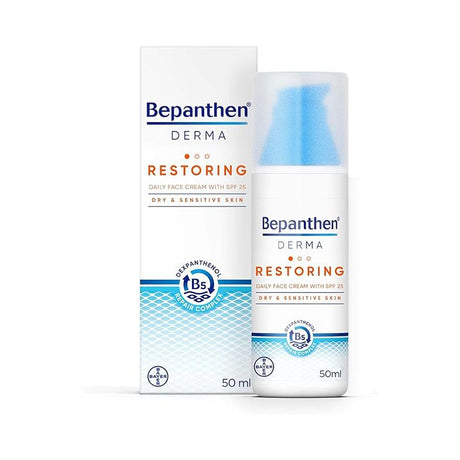 Bepanthen® DERMA Restoring Daily Face Cream with SPF 25, 50 ml pump bottle - Shop N Save