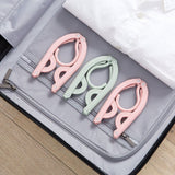 Creative Multifunction Clothes Hanger Portable Durable Folding - Blue