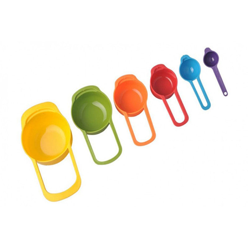 6 Pcs Color Measuring Spoon Set - Kitchen-grade Baking Tool