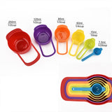 6 Pcs Color Measuring Spoon Set - Kitchen-grade Baking Tool
