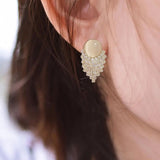 OVAST Diamond Studs: Rose Hoop Earrings for Fashionable Women - Shop N Save