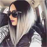 Medium-Length Gradient Wig