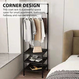 4 Tier Metal Wardrobe Hanging Corner Rack