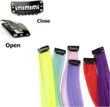 Wig Hair Extensions: Colored, Straight, High-Temperature Silk