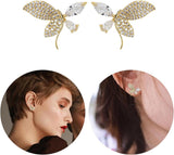 Diamond Stud Hamme Hoop Earrings: Fashionable Women's Jewelry - Shop N Save