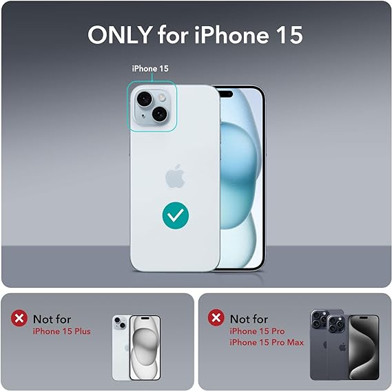 Transparent Magnetic Case for iPhone 15 Shockproof, Hard PC - Shop N Save