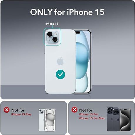 Transparent Magnetic Case for iPhone 15 Shockproof, Hard PC - Shop N Save