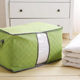 Nonwoven Clothes Finishing Quilt Storage Bag - Green
