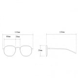 Frameless Slim Lens Personality Square Sunglasses - Dark Brown