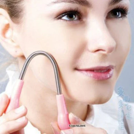 Beauty Face Hair Remover Threading Tool Stick - Pink - Shop N Save
