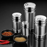 Spice Jars Empty Square Shaker Lids - Silver - Shop N Save
