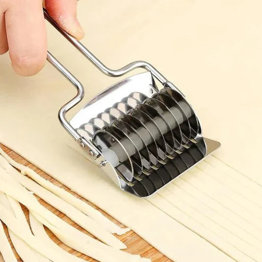 Noodle Lattice Roller Dough Cutter Mincer - Silver - Shop N Save