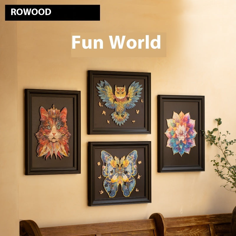 World Shaped Puzzle Photo Frame