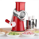 Multipurpose Manual Speedy Vegetable Fruit And Cheese Grinder - Red